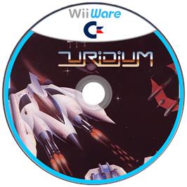 Cartridge artwork for Uridium (C64) on the Nintendo Wii.