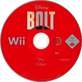 Cartridge artwork for Volt - Star Malgré Lui on the Nintendo Wii.