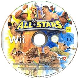 Cartridge artwork for WWE All Stars on the Nintendo Wii.