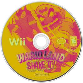 Cartridge artwork for Wario Land  - Shake It on the Nintendo Wii.