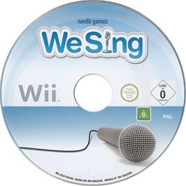 Cartridge artwork for We Sing on the Nintendo Wii.