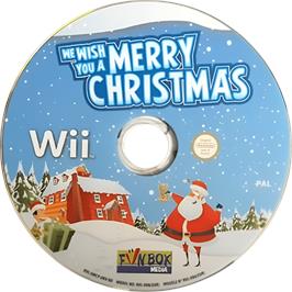 Cartridge artwork for We Wish You A Merry Christmas on the Nintendo Wii.