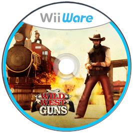 Cartridge artwork for Wild West Guns on the Nintendo Wii.