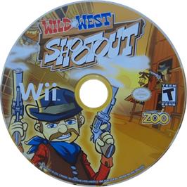Cartridge artwork for Wild West Shootout on the Nintendo Wii.