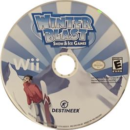 Cartridge artwork for Winter Blast - 9 Snow And Ice Games on the Nintendo Wii.