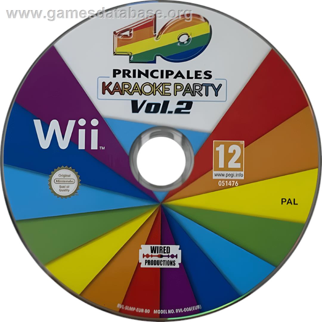 40 Principales, Los - Karaoke Party Vol. 2 - Nintendo Wii - Artwork - Cartridge