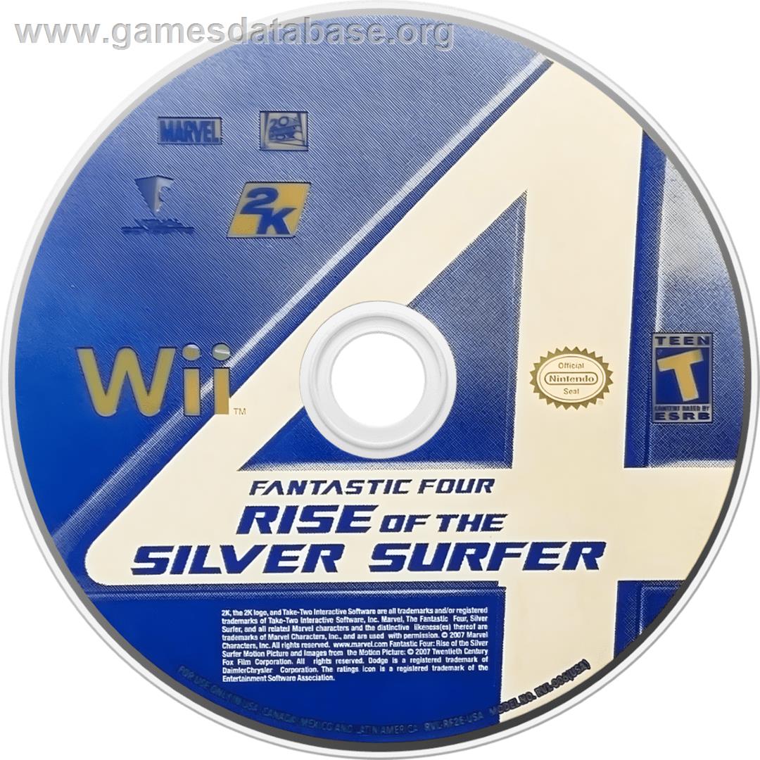 4 Fantastiques Et Le Surfer D'argent, Les - Nintendo Wii - Artwork - Cartridge
