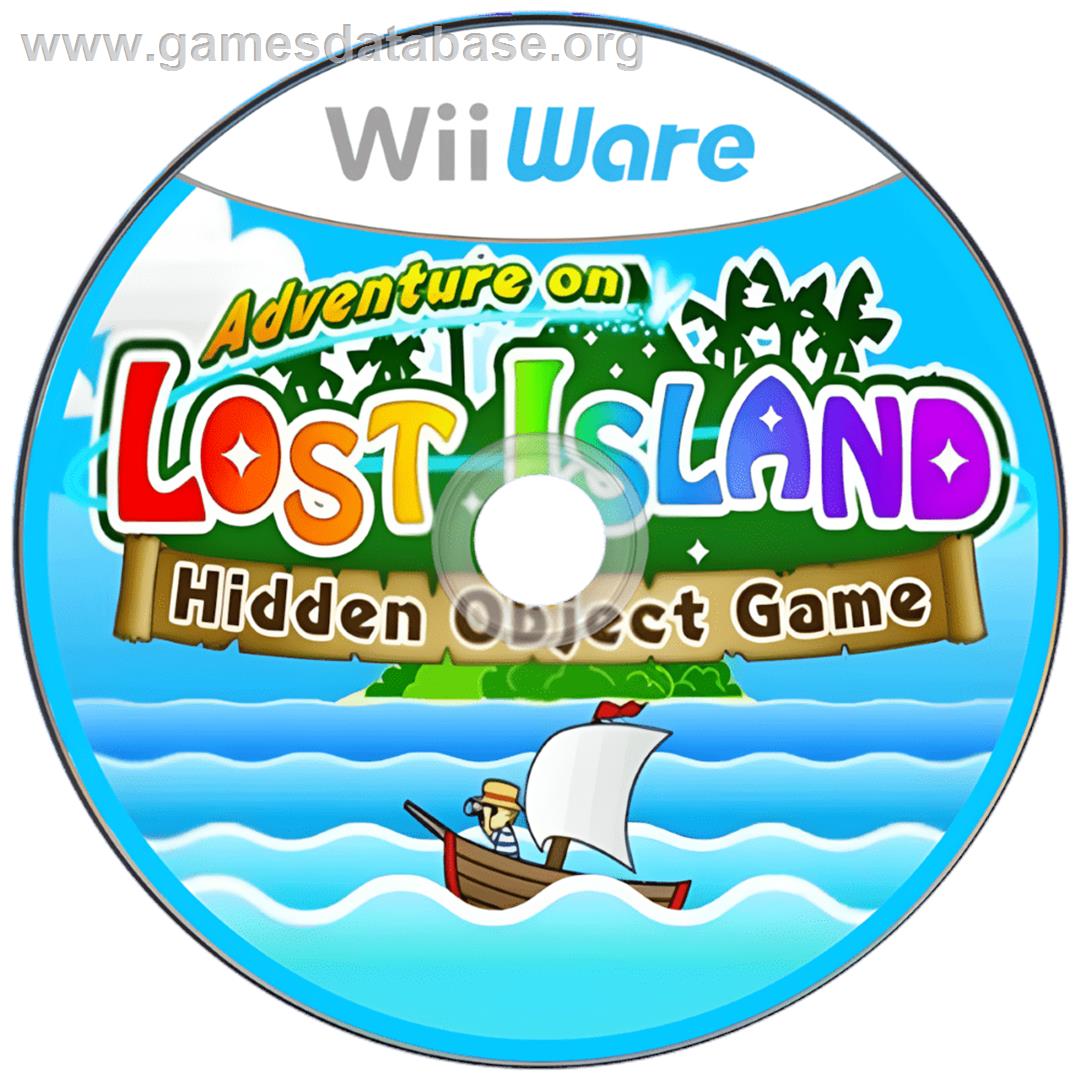 Adventure on LOST ISLAND - Hidden Object Game - Nintendo Wii - Artwork - Cartridge
