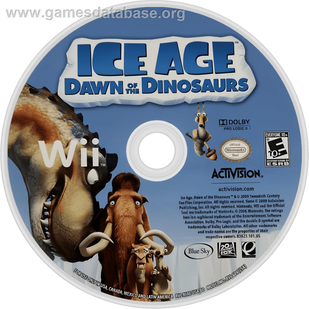 Age De Glace 3 - Le Temps Des Dinosaures, L' - Nintendo Wii - Artwork - Cartridge