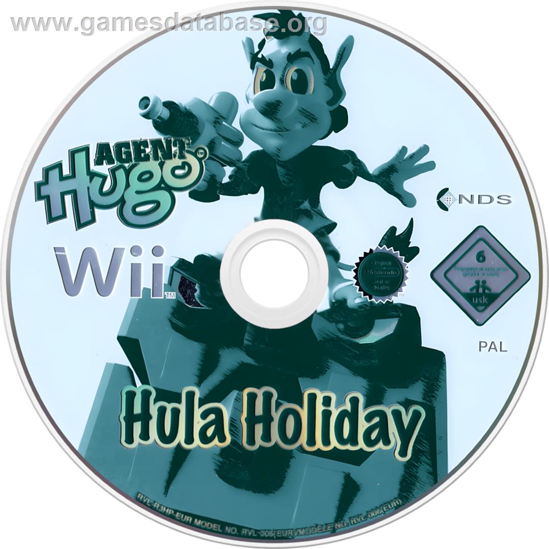 Agent Hugo - Hula Holiday - Nintendo Wii - Artwork - Cartridge