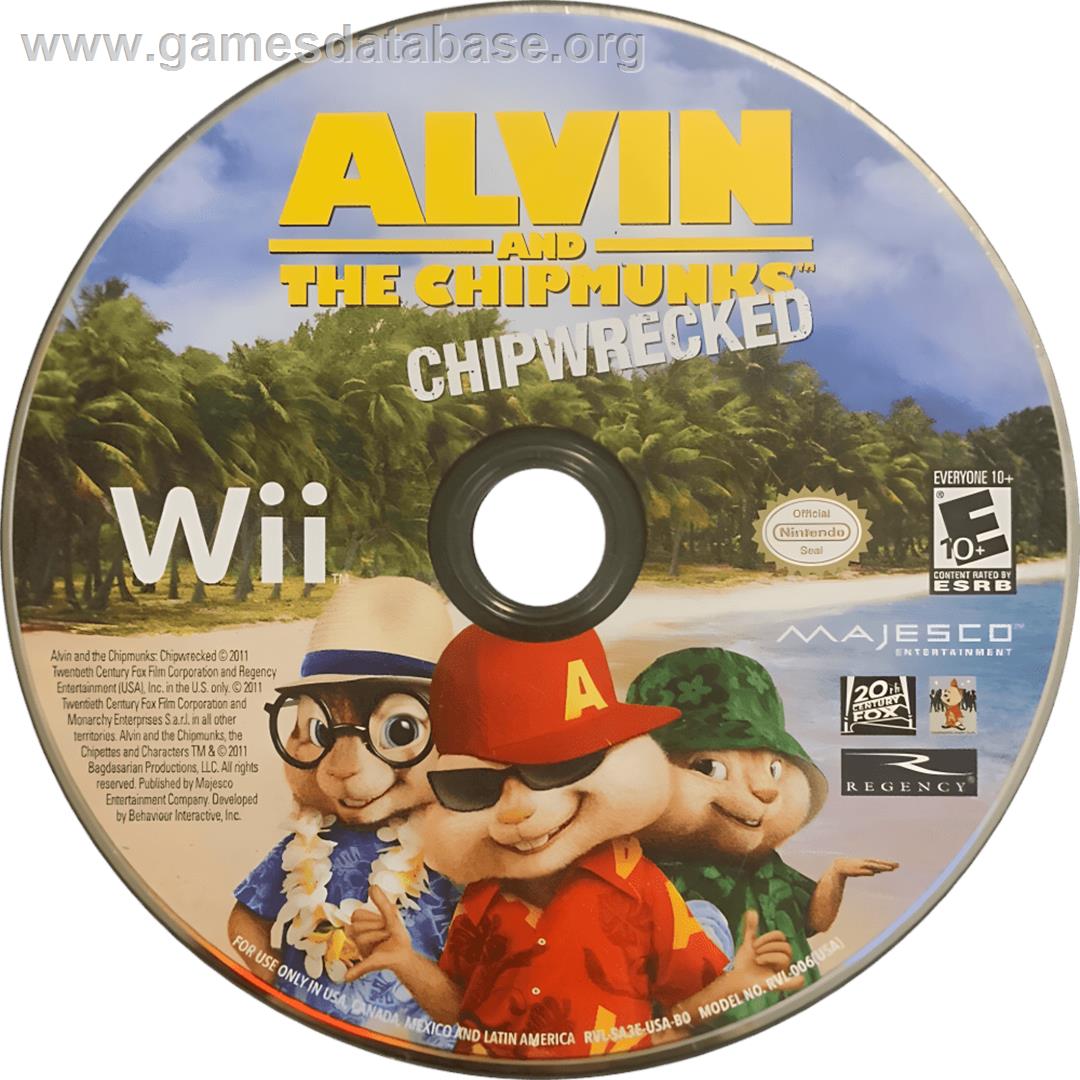 Alvin Et Les Chipmunks 3 - Nintendo Wii - Artwork - Cartridge