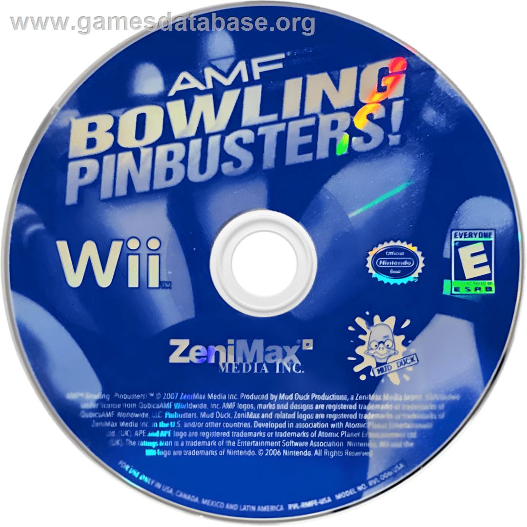Amf Bowling Pinbusters! - Nintendo Wii - Artwork - Cartridge