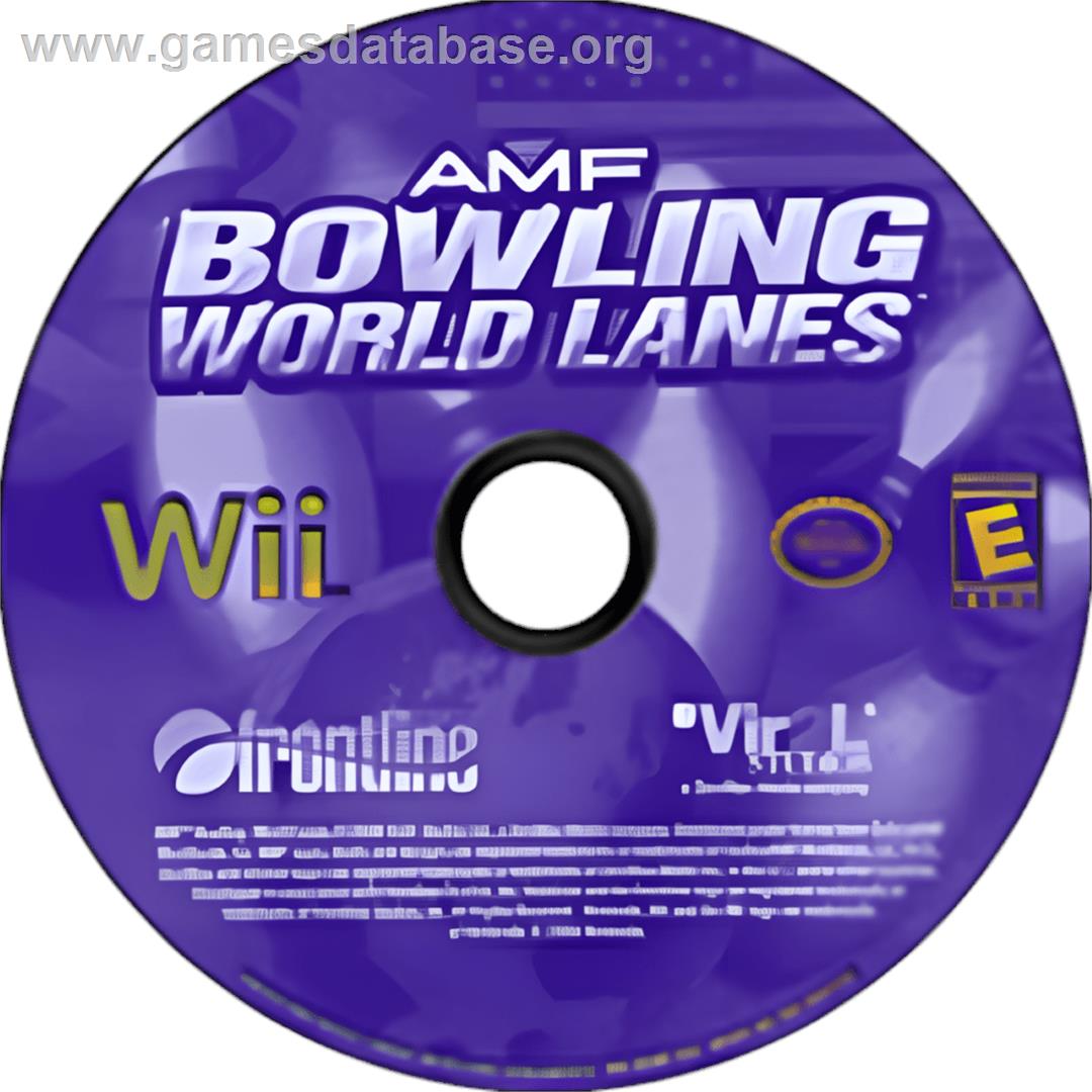Amf Bowling World Lanes - Nintendo Wii - Artwork - Cartridge