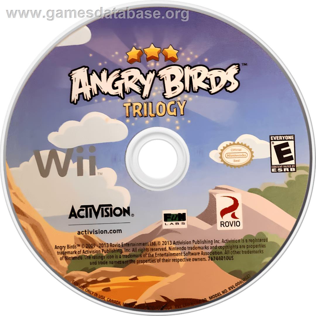 Angry Birds Trilogy - Nintendo Wii - Artwork - Cartridge