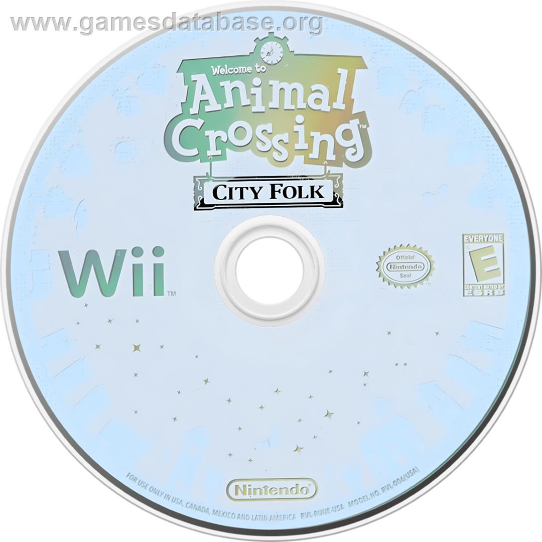 Animal Crossing - Let's Go To The City - Nintendo Wii - Artwork - Cartridge
