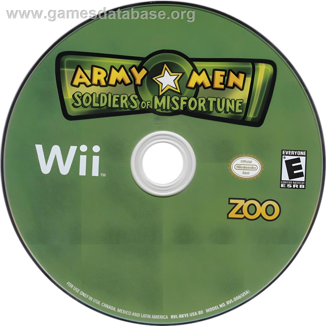Army Men - Soldiers Of Misfortune - Nintendo Wii - Artwork - Cartridge