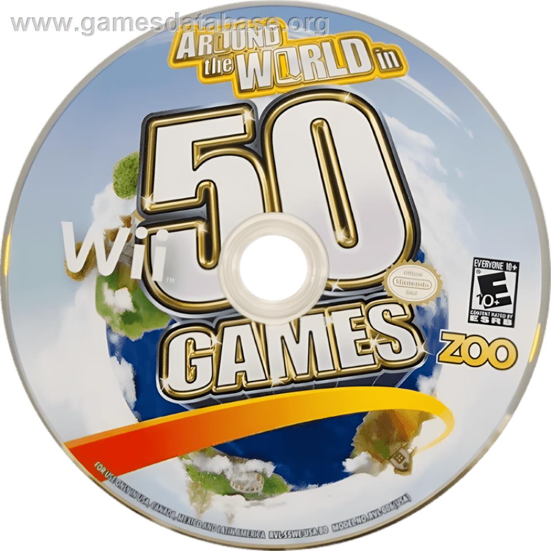 Around The World In 50 Games - Nintendo Wii - Artwork - Cartridge