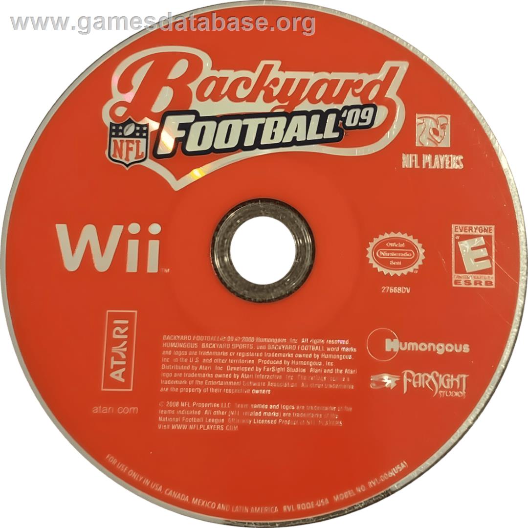Backyard Football '09 - Nintendo Wii - Artwork - Cartridge