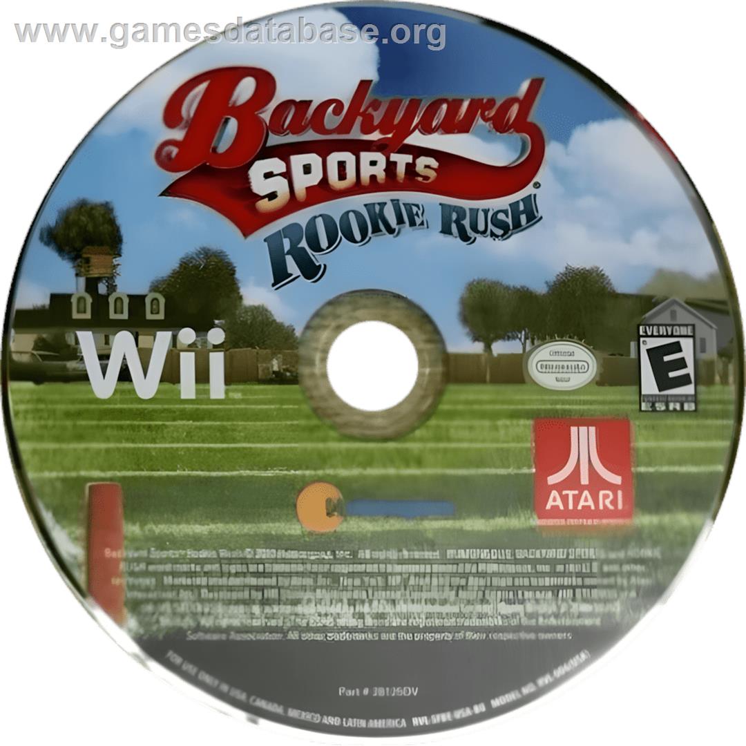 Backyard Sports - Rookie Rush - Nintendo Wii - Artwork - Cartridge