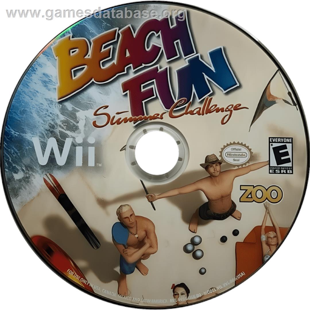 Beach Fun Summer Challenge - Nintendo Wii - Artwork - Cartridge