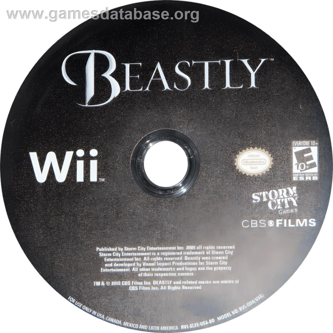 Beastly - Nintendo Wii - Artwork - Cartridge
