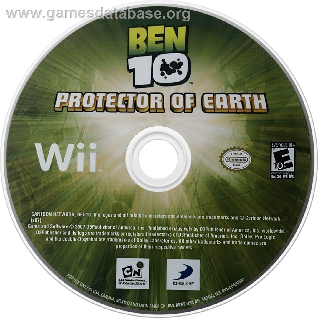 Ben 10 - Protector Of Earth - Nintendo Wii - Artwork - Cartridge