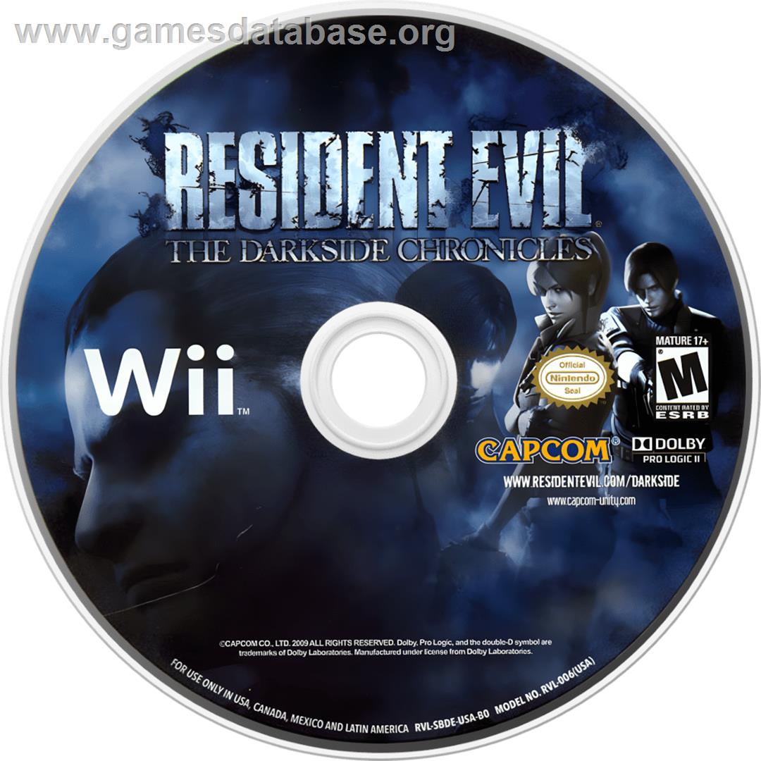 Biohazard - The Darkside Chronicles - Nintendo Wii - Artwork - Cartridge