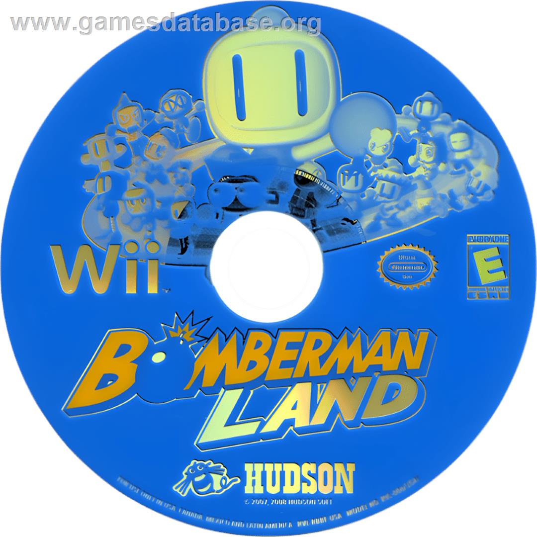 Bomberman Land - Nintendo Wii - Artwork - Cartridge