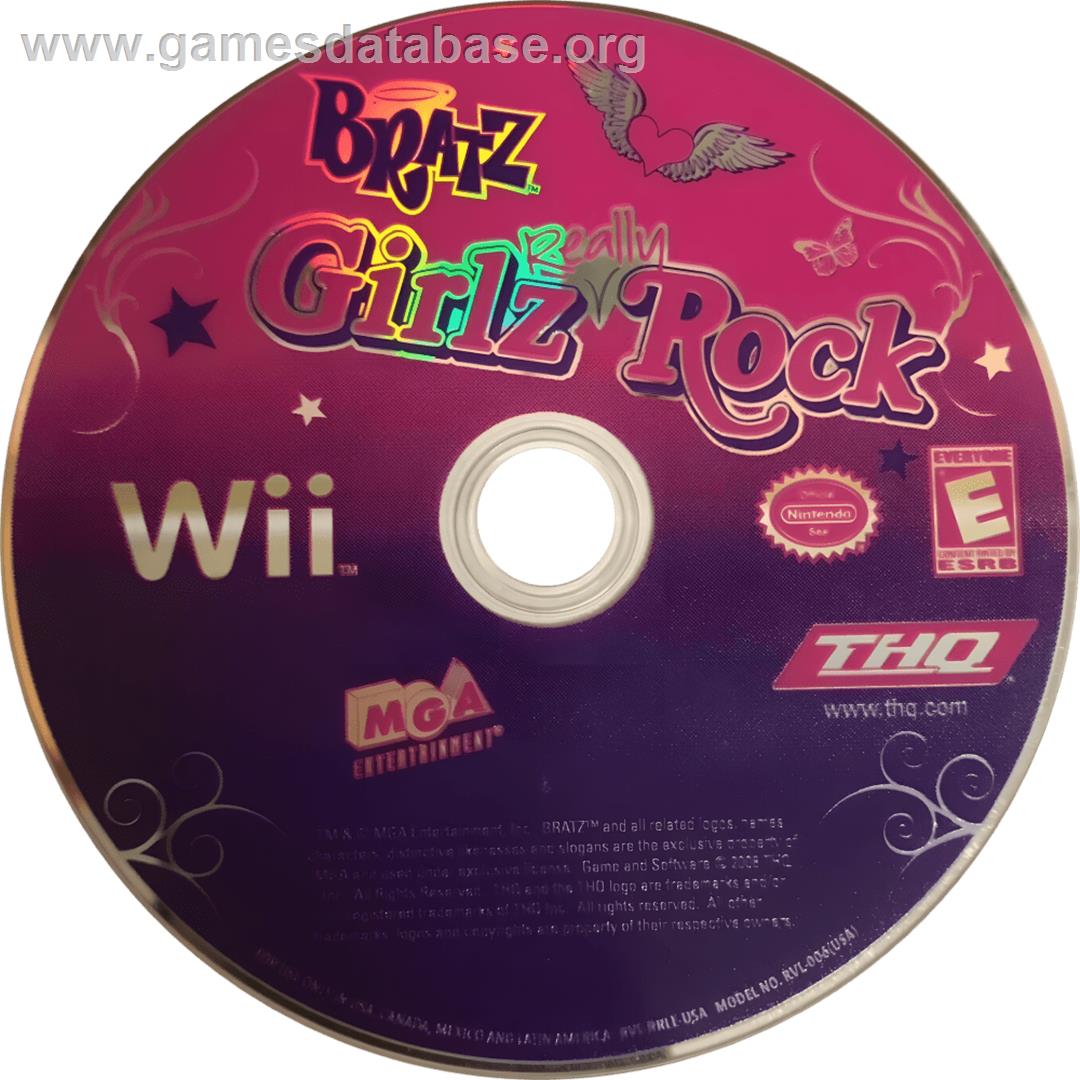 Bratz - Girlz Really Rock - Nintendo Wii - Artwork - Cartridge