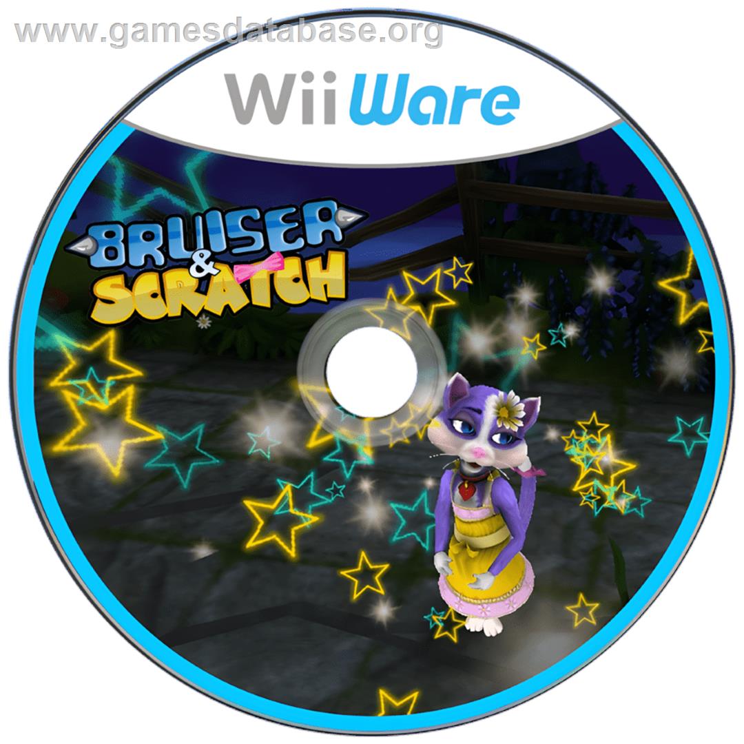 Bruiser And Scratch - Nintendo Wii - Artwork - Cartridge