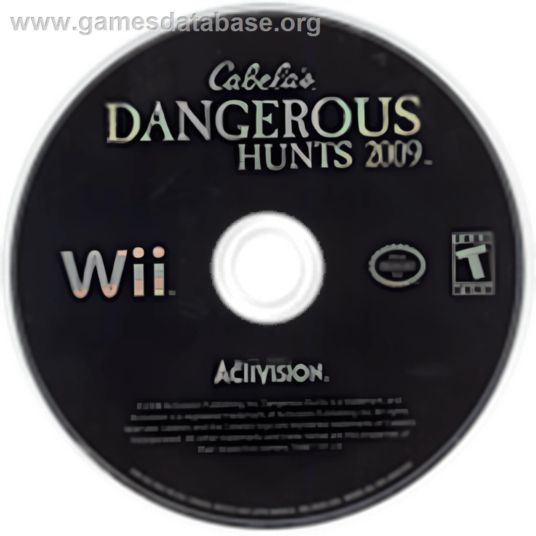 Cabela's Dangerous Hunts 2009 - Nintendo Wii - Artwork - Cartridge