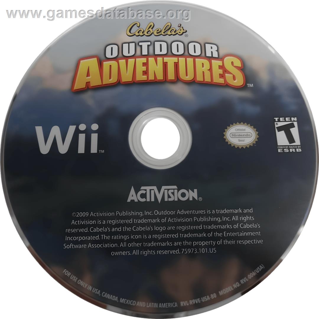 Cabela's Outdoor Adventures - Nintendo Wii - Artwork - Cartridge