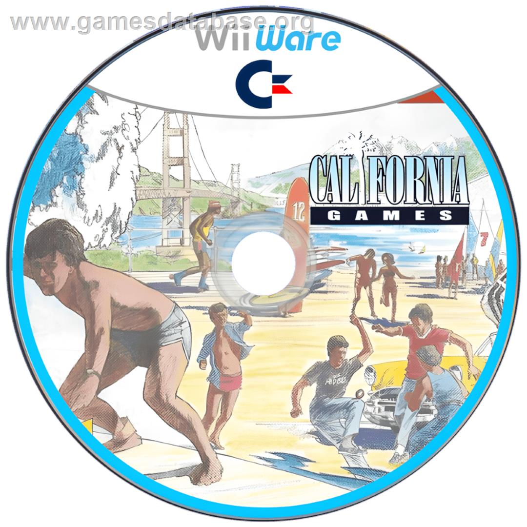 California Games (C64) - Nintendo Wii - Artwork - Cartridge