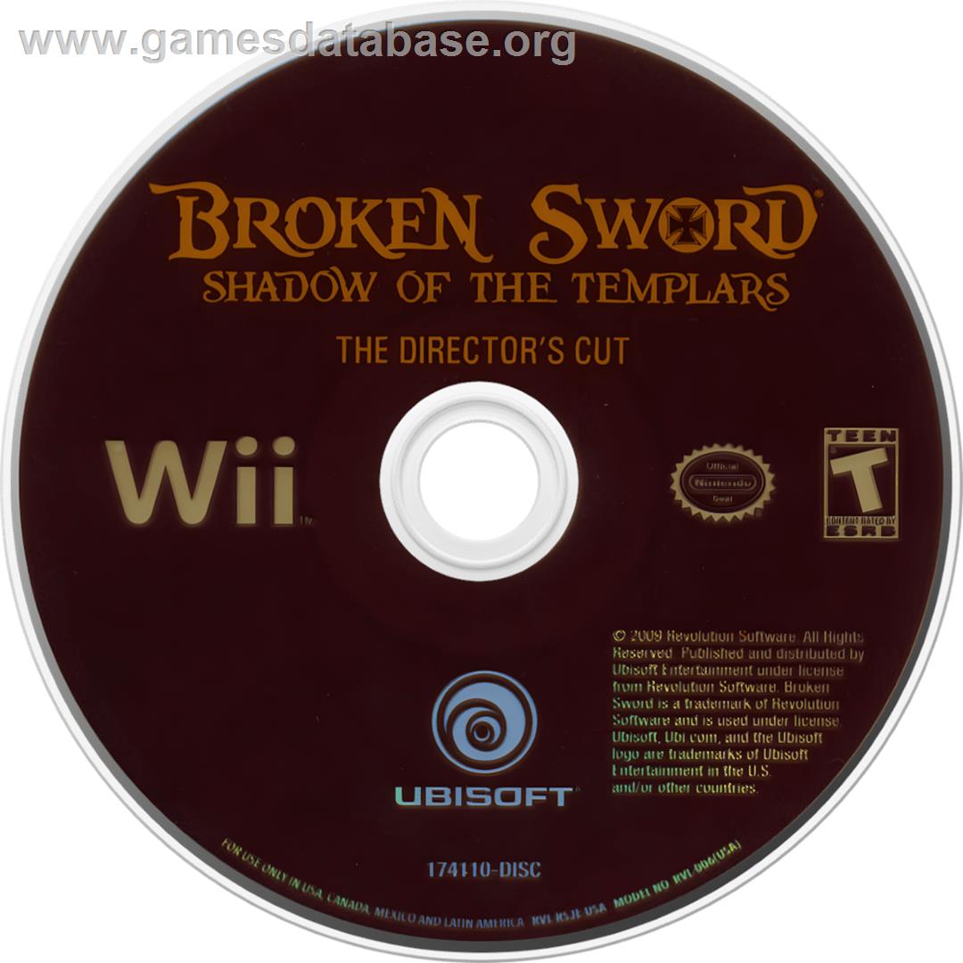 Chevaliers De Baphomet - The Director's Cut, Les - Nintendo Wii - Artwork - Cartridge