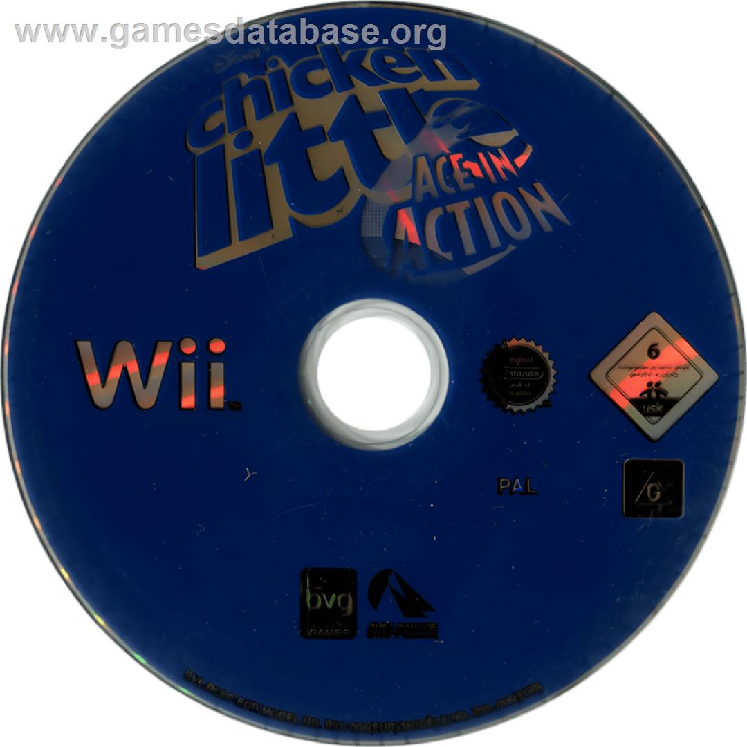 Chicken Little - Ace In Action - Nintendo Wii - Artwork - Cartridge