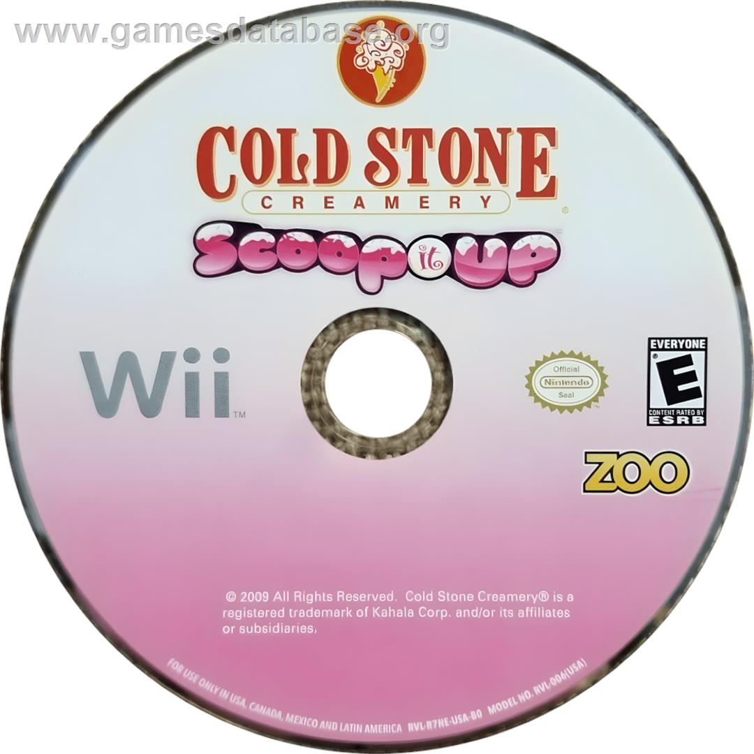Cold Stone Creamery - Scoop It Up - Nintendo Wii - Artwork - Cartridge