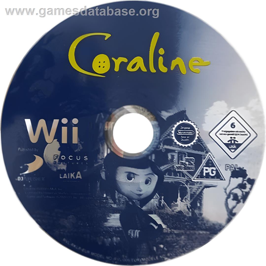 Coraline - Nintendo Wii - Artwork - Cartridge