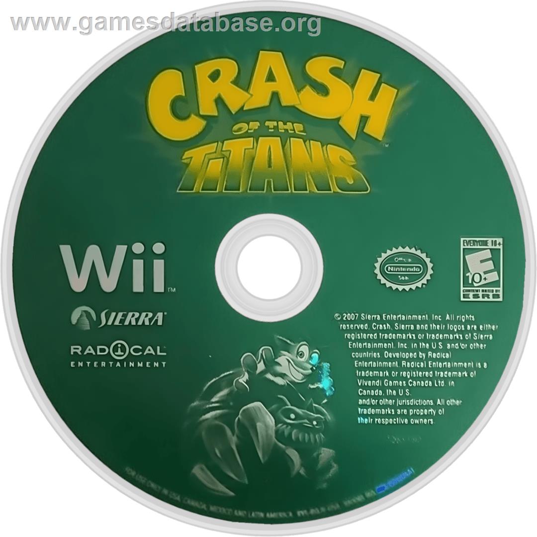 Crash Of The Titans - Nintendo Wii - Artwork - Cartridge