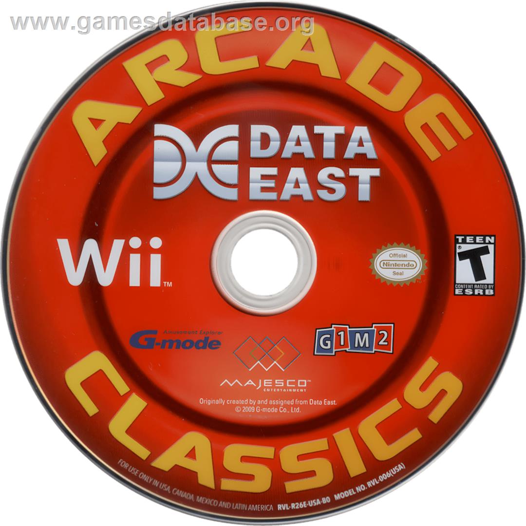 Data East Arcade Classics - Nintendo Wii - Artwork - Cartridge