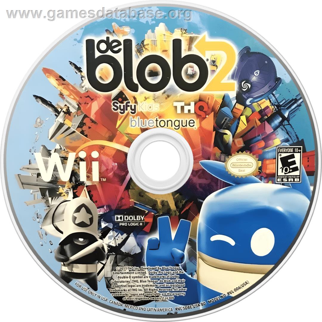 De Blob 2 - Nintendo Wii - Artwork - Cartridge