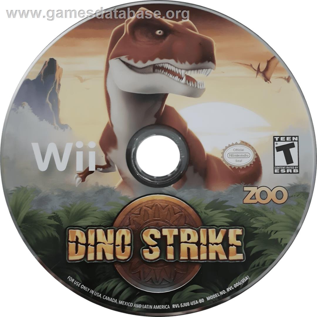 Dino Strike - Nintendo Wii - Artwork - Cartridge