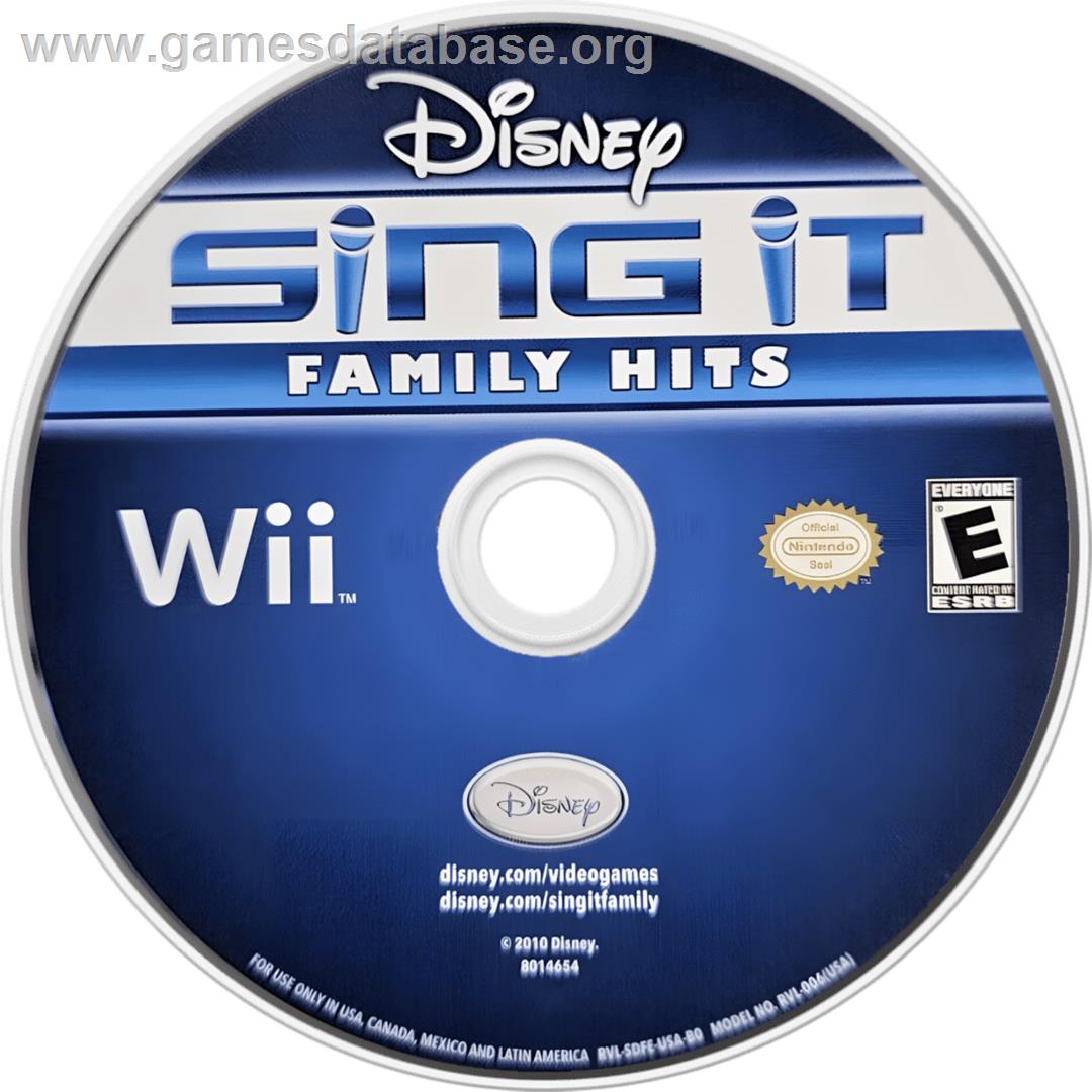 Disney Sing It - Les Plus Belles Chansons Des Films Disney - Nintendo Wii - Artwork - Cartridge