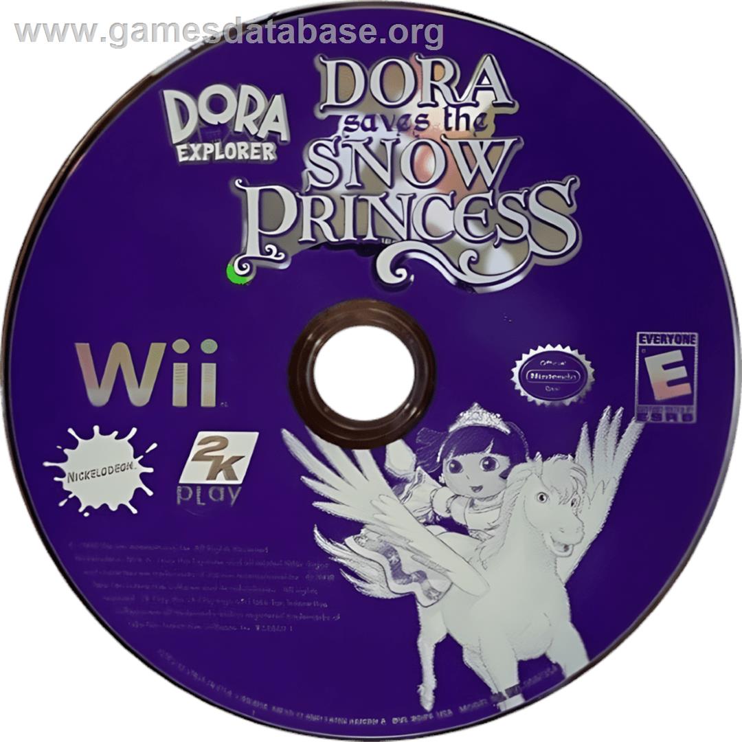 Dora Sauve La Princesse Des Neiges - Nintendo Wii - Artwork - Cartridge