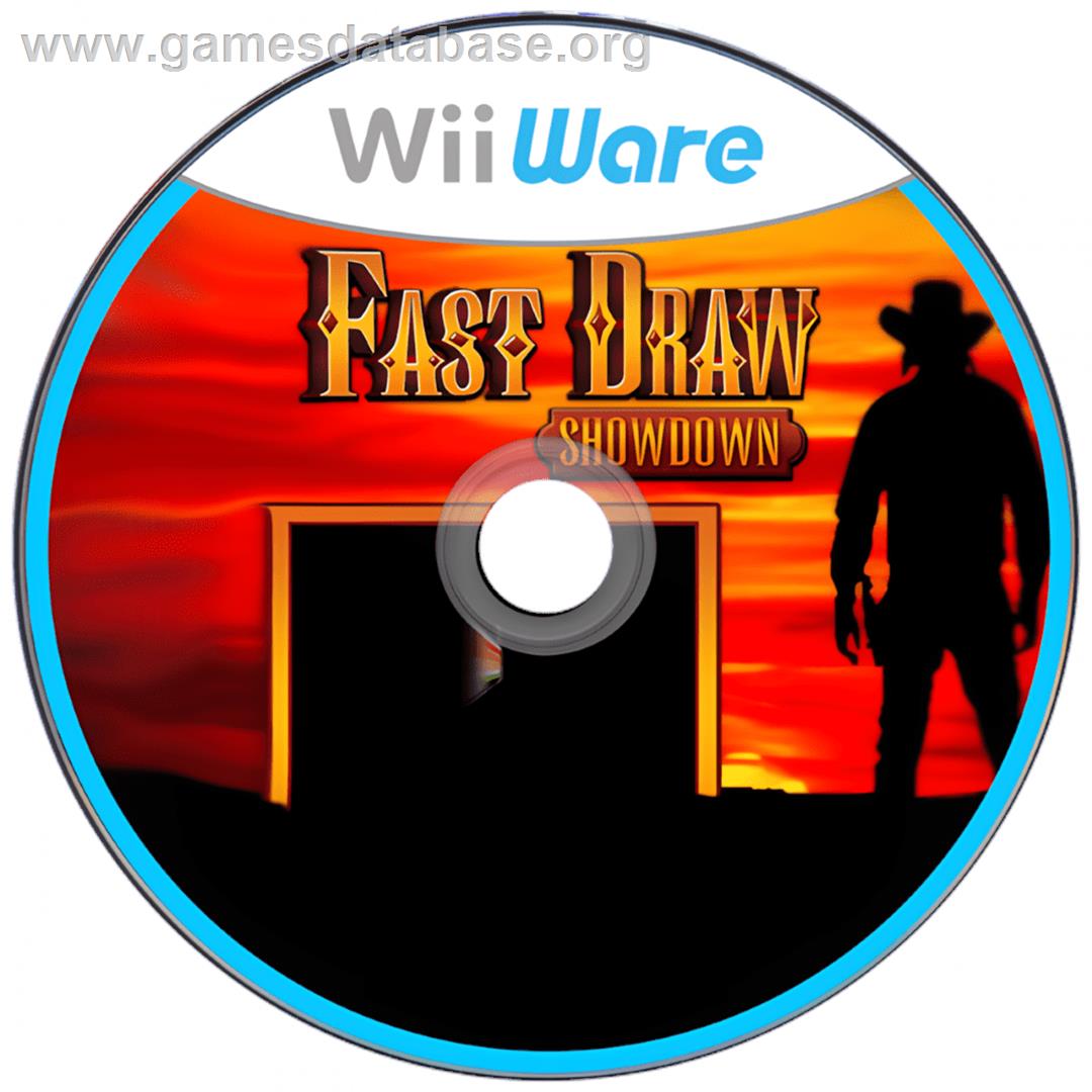 Fast Draw Showdown - Nintendo Wii - Artwork - Cartridge