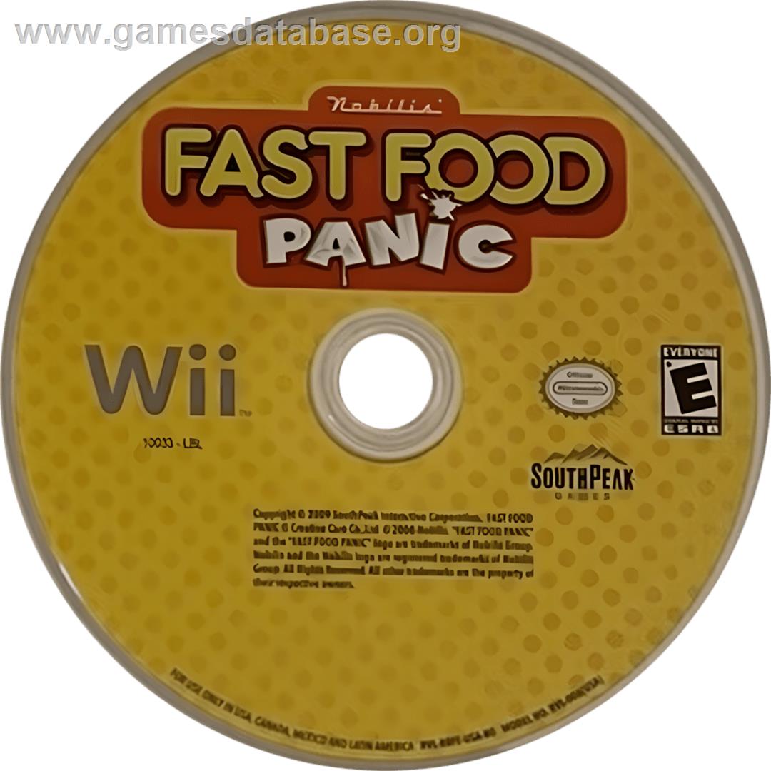 Fast Food Panic - Nintendo Wii - Artwork - Cartridge