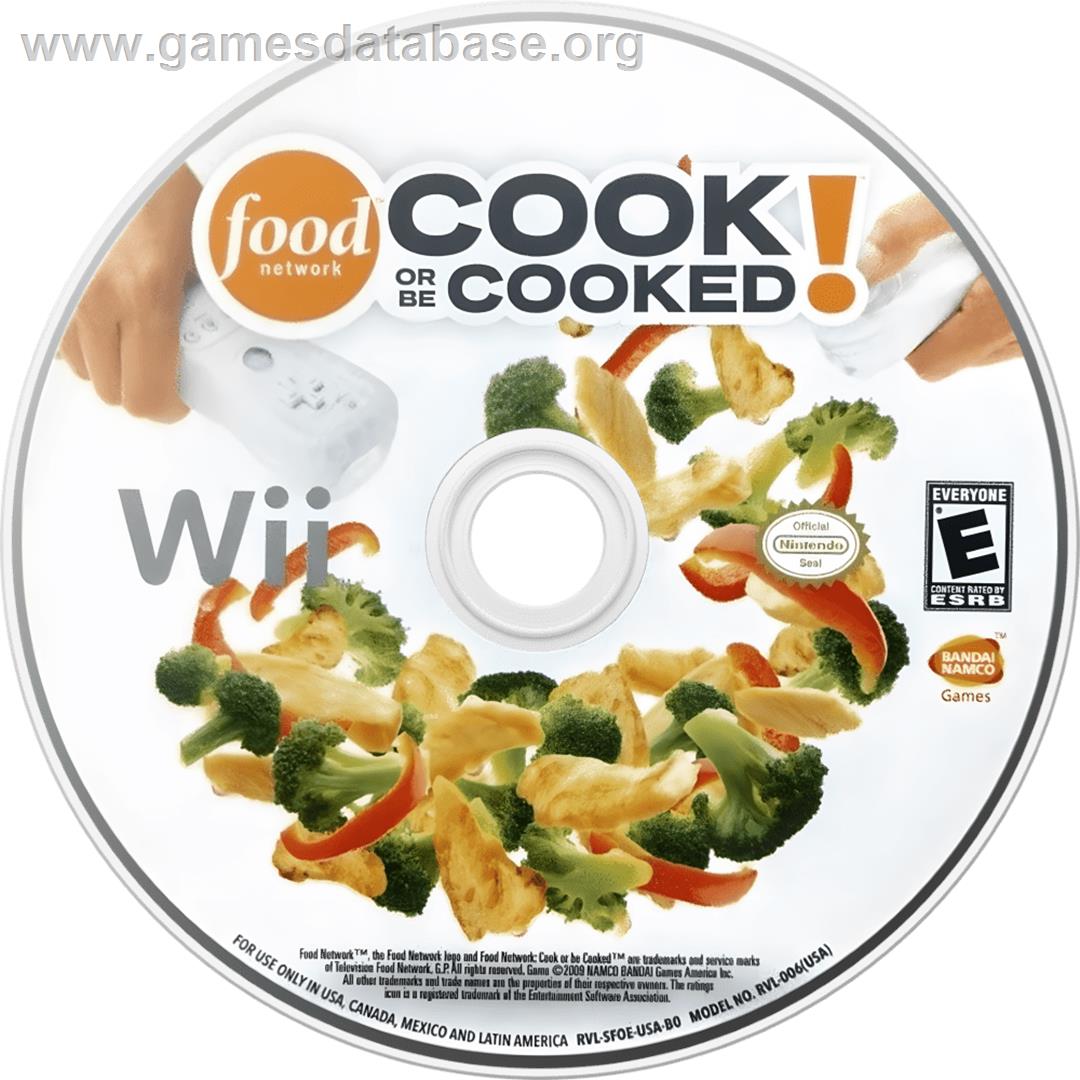 Food Network - Cook Or Be Cooked! - Nintendo Wii - Artwork - Cartridge