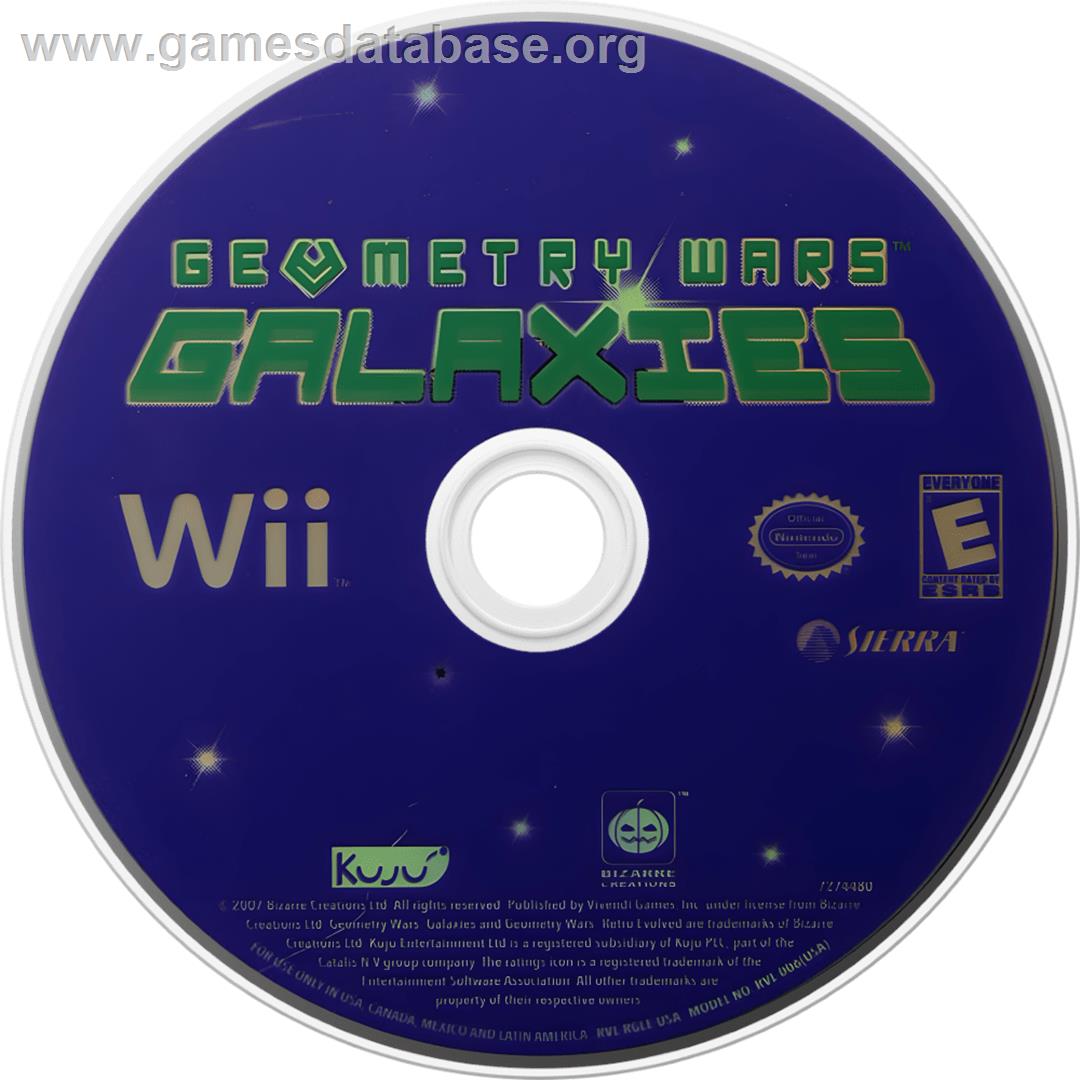 Geometry Wars Galaxies - Nintendo Wii - Artwork - Cartridge