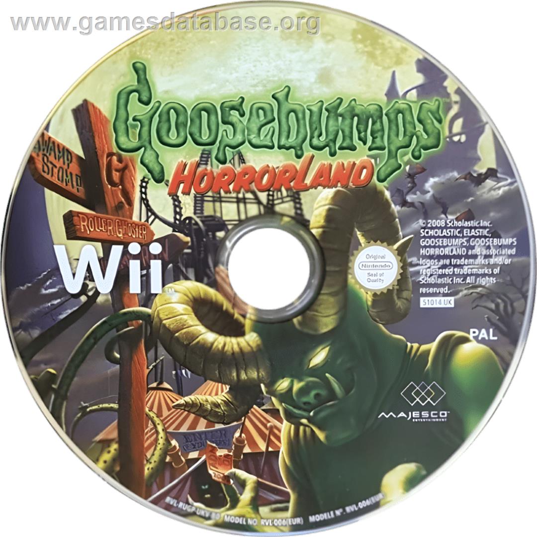 Goosebumps HorrorLand - Nintendo Wii - Artwork - Cartridge