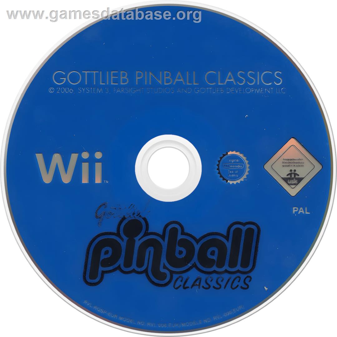 Gottlieb Pinball Classics - Nintendo Wii - Artwork - Cartridge