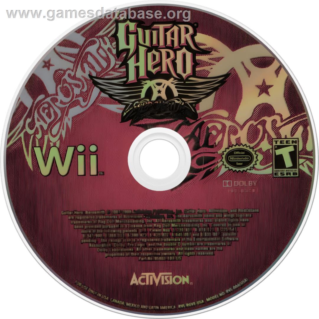 Guitar Hero - Aerosmith - Nintendo Wii - Artwork - Cartridge